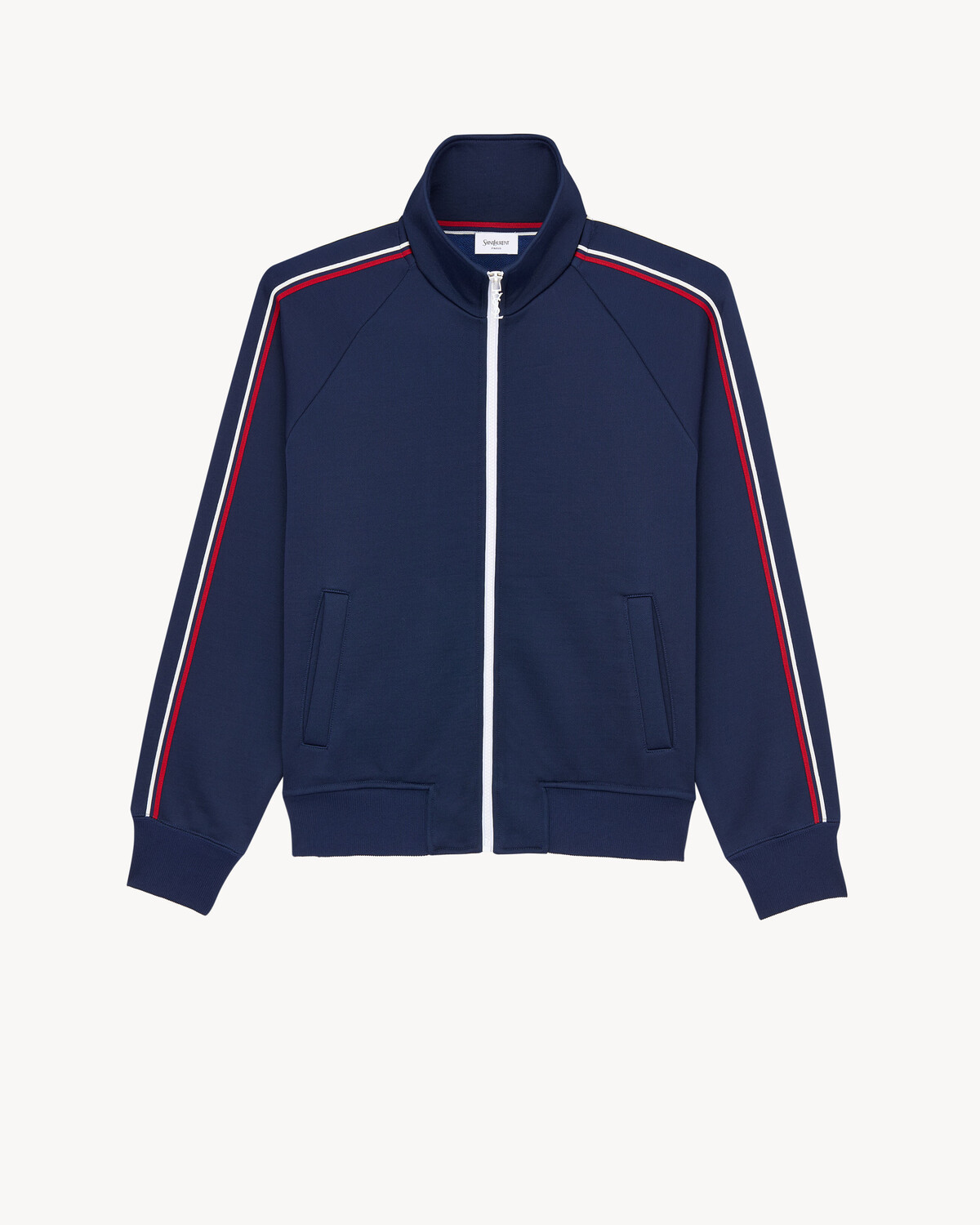 

Спортивная куртка из хлопка и нейлона Saint Laurent, синий