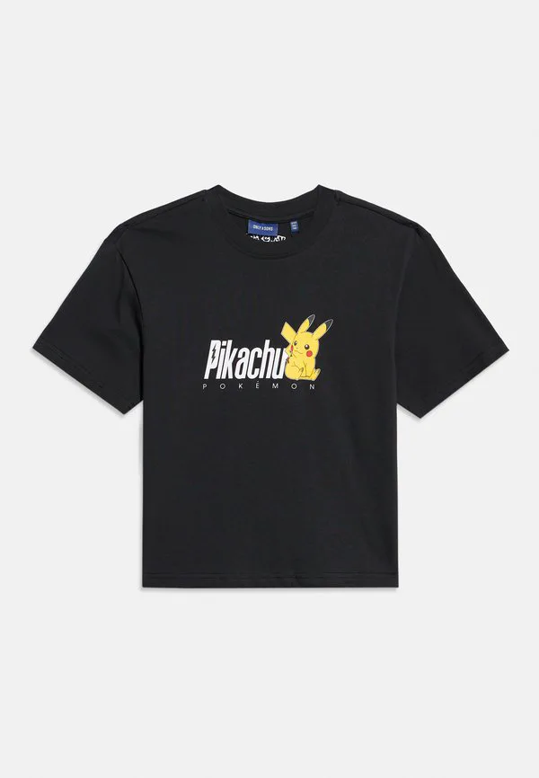 Футболка с принтом osjpokemon life Only & Sons Junior, Jet Black — фото 3