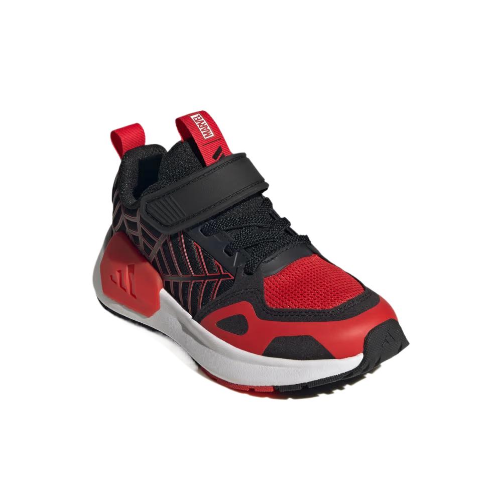 MARVEL x Детские нескользящие и дышащие беговые кроссовки Black Red White Kids' Adidas — фото 4