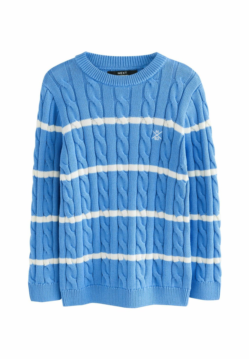

Свитер REGULAR FIT CABLE CREW NECK Next, синий