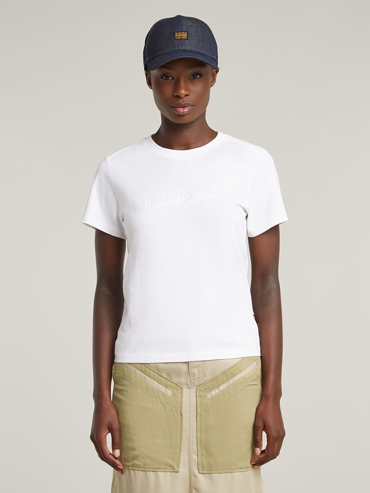 

G-Star Белая футболка, Белый, G-Star Белая футболка