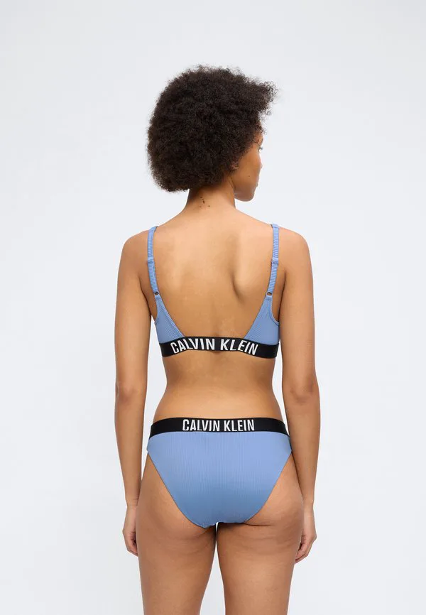 Топ от купальника scoop bralette intense power swim bikini top Calvin Klein Swimwear, Blue Tulip — фото 4