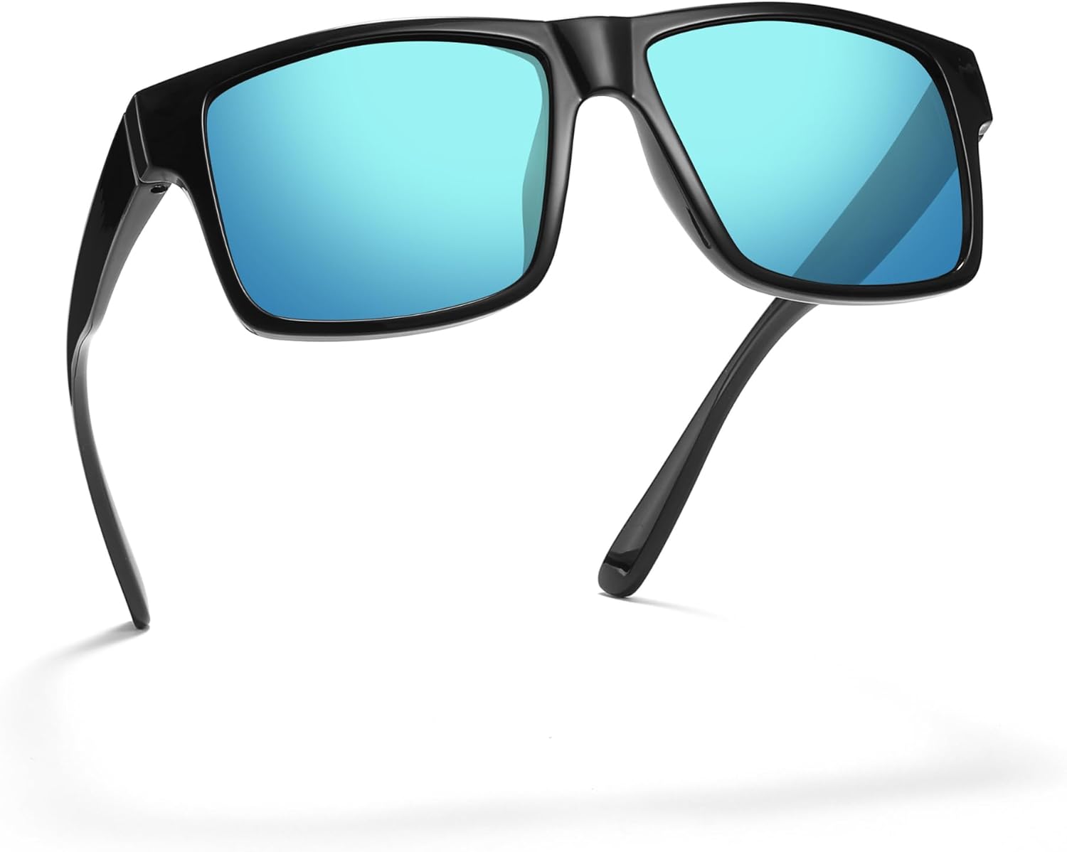 

Солнцезащитные очки XXL размера, очень большие, квадратные, 157 мм, поляризованные, для мужчин с большой широкой головой, TR90, легкие, UV400 PRIVEL, Glossy Black | Polarized Blue Mirror