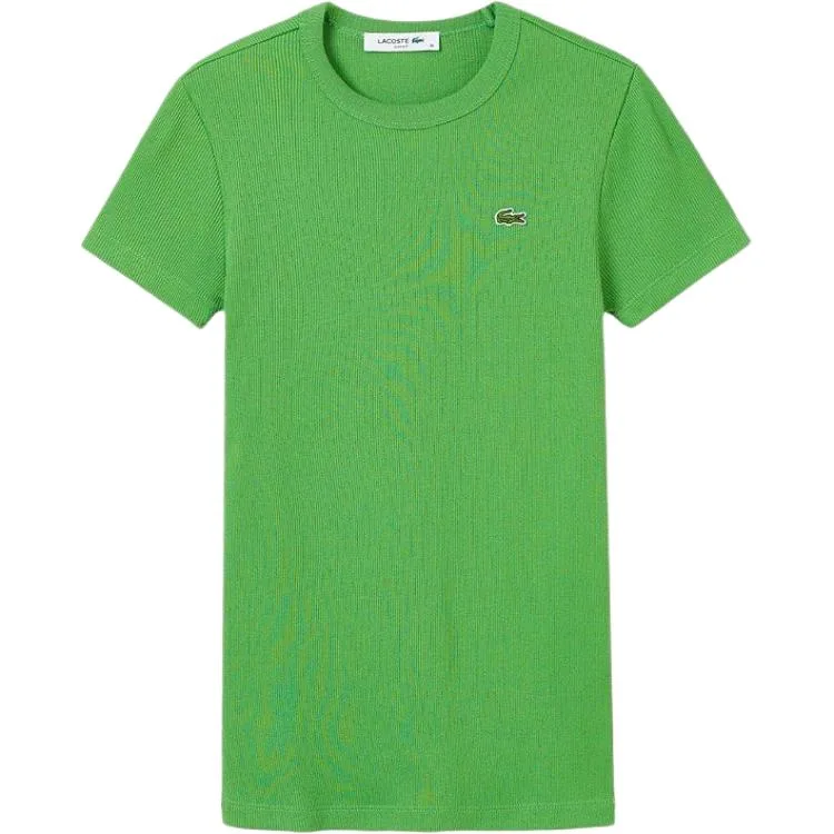 Футболка LACOSTE с аппликацией логотипа, ретро-стиль, цвет Moss Green