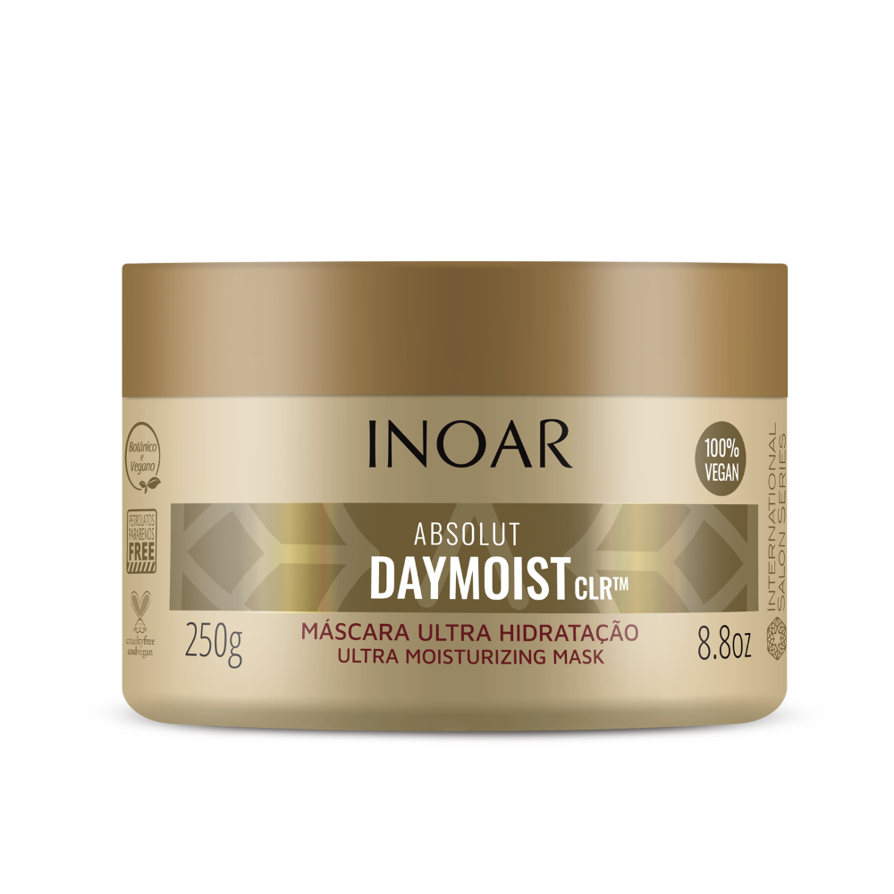 

Маска для химически поврежденных волос absolut daymoist clr ultra moisturizing mask Inoar, вес 250 гр.