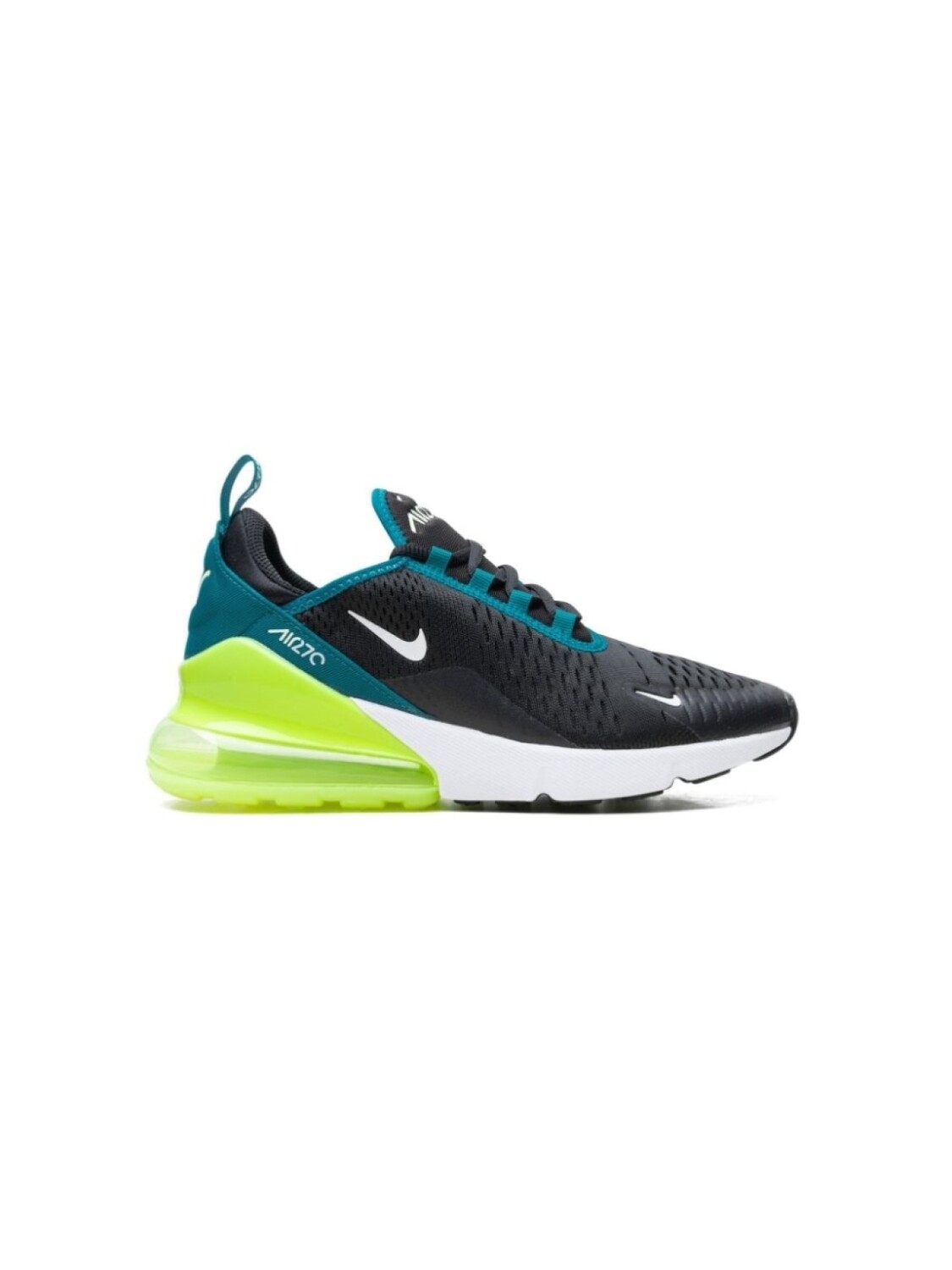 Кроссовки Air Max 270 Black/Bright Spruce/Volt Nike Kids, черный — фото 2