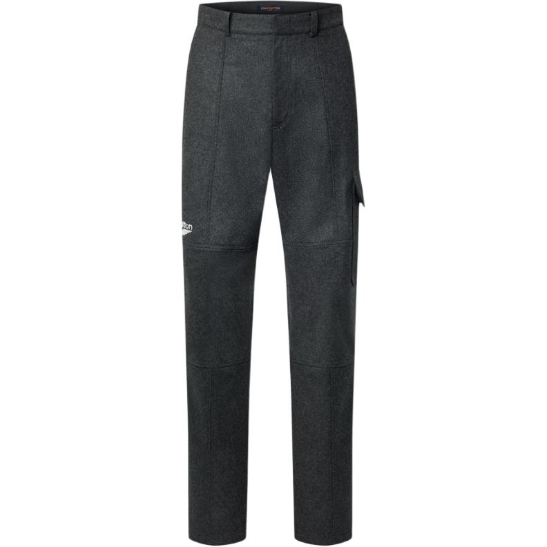 

Футболка Louis Vuitton из смеси шелка, кашемира и шерсти двусторонняя карго серый