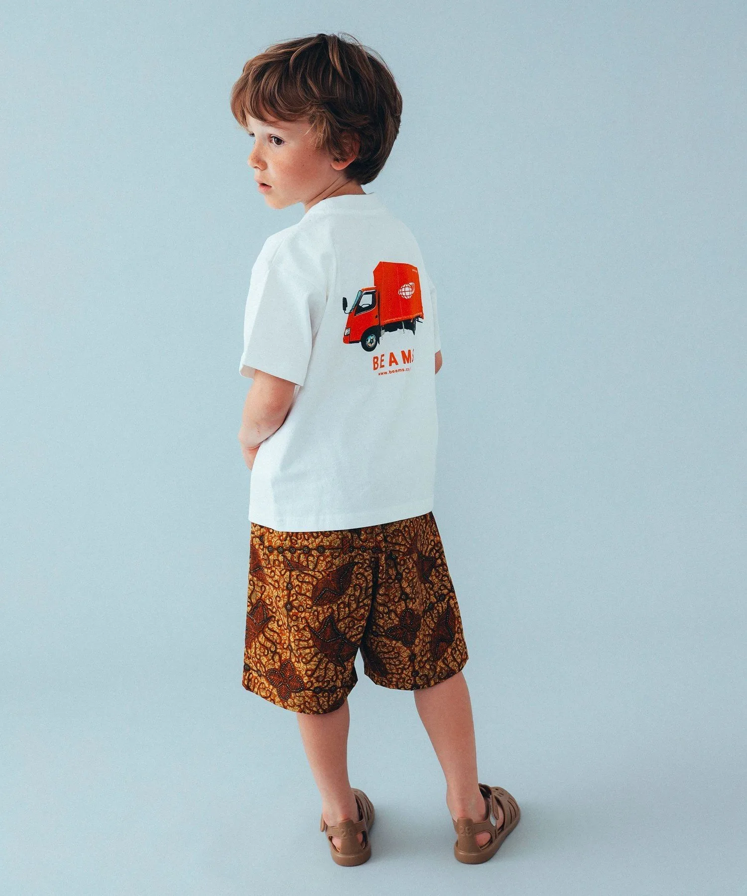 Детская футболка Beams Kids / BEAMS Kids (90-130 см) с логотипом, размер 26SS Kodomo Beams, WHITE — фото 3