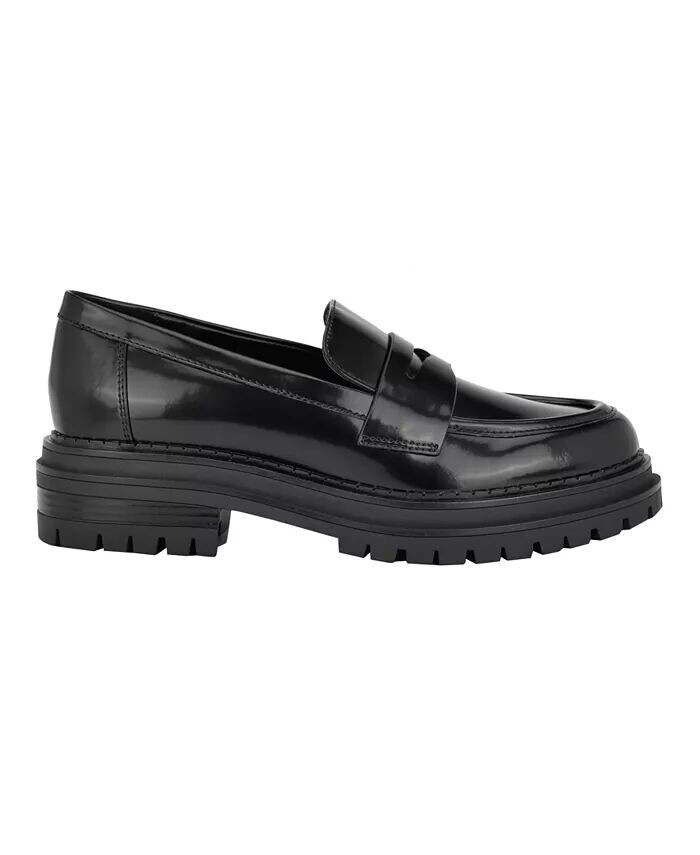 Женские повседневные мокасины Grant Slip-On с рифленой подошвой Calvin Klein, черный — фото 2