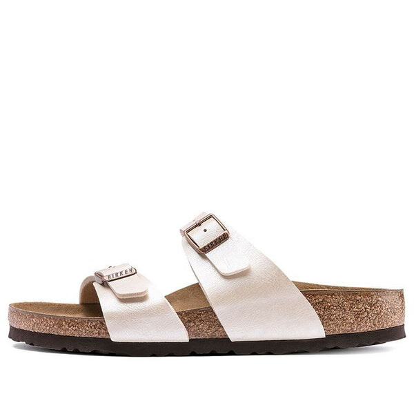 

Тапочки sydney birko-flor graceful narrow fit sandals 'pearl white' Birkenstock, белый