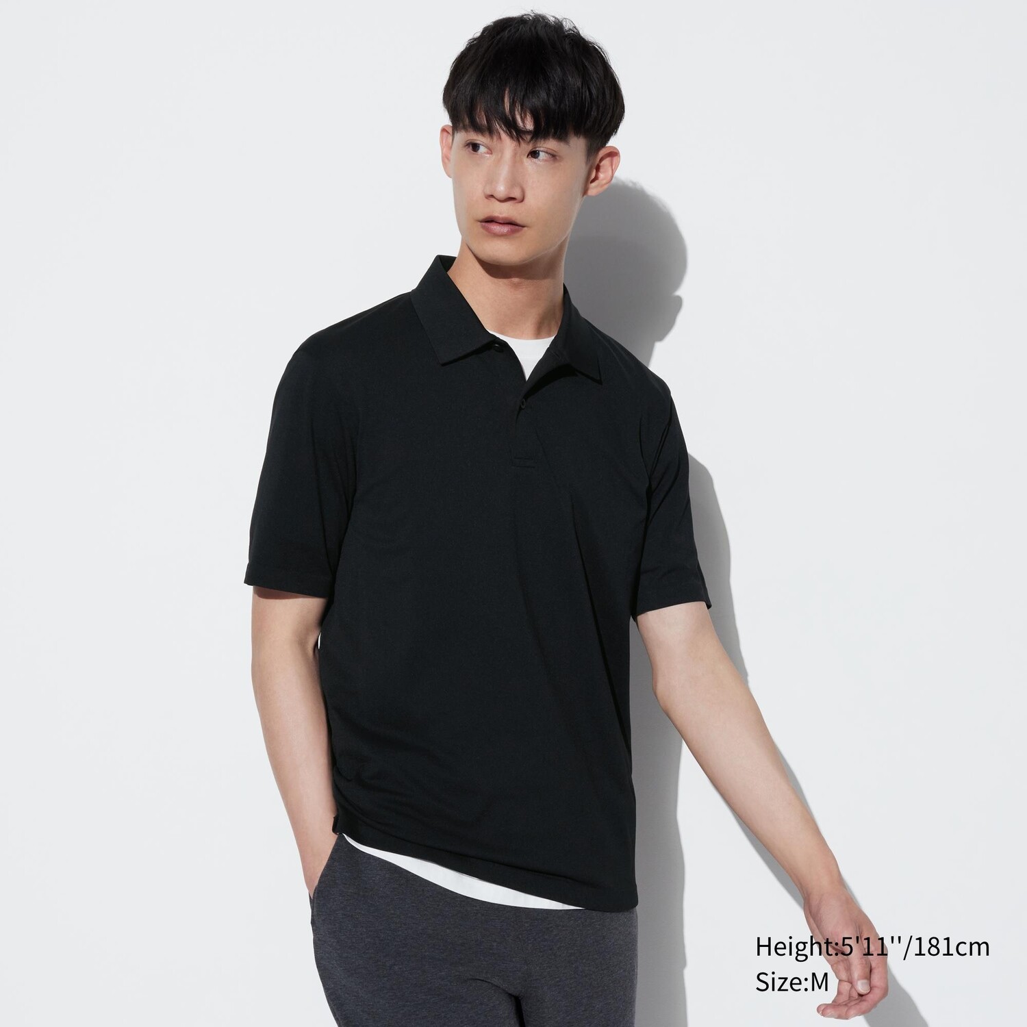 

Поло DRY-EX UNIQLO, черный