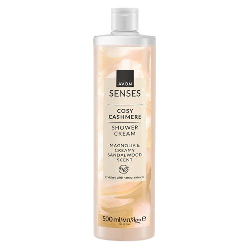 

AVON, Senses Cosy Cashmere, гель для душа, магнолия и сандал, 500 мл