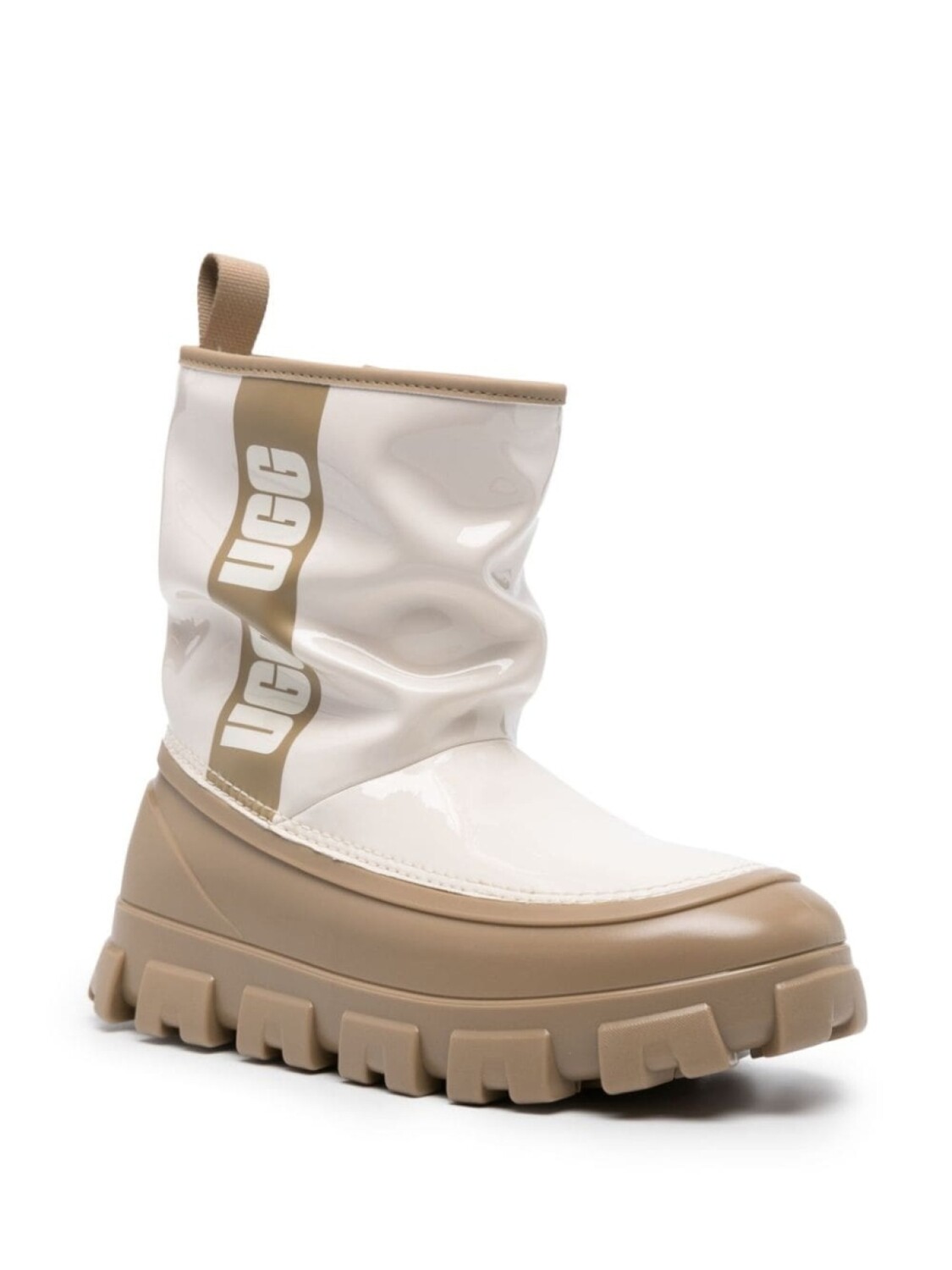 Ботинки UGG Classic Brellah с логотипом, белый — фото 2