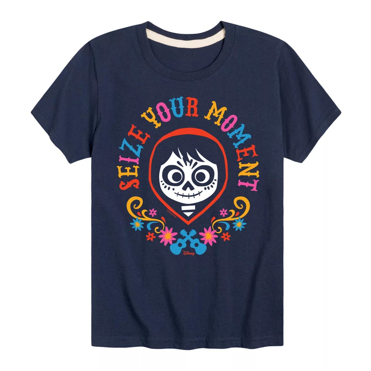 

Футболка с рисунком «Лови момент» Disney/Pixar’s Coco Boys 8–20 Licensed Character, синий
