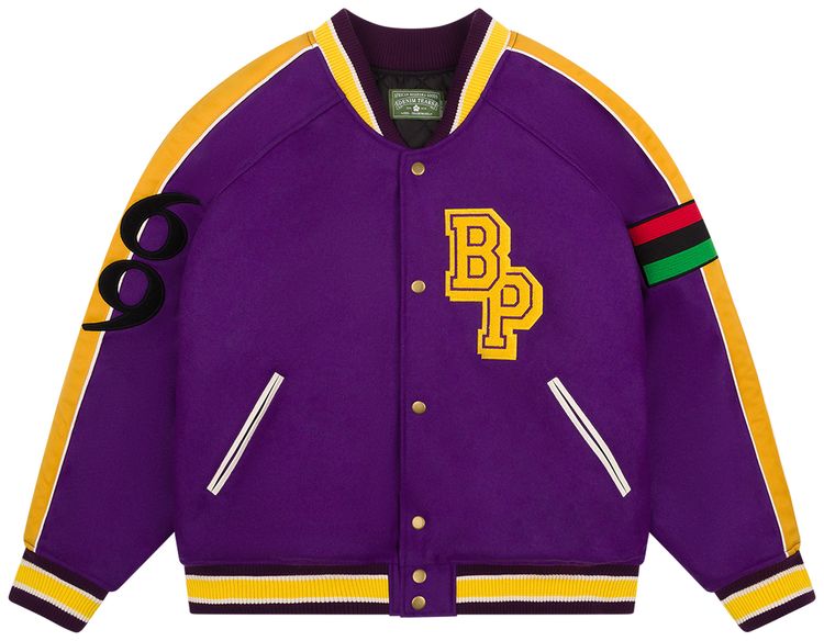 

Куртка Denim Tears Come Out Fighting Varsity Jacket 'Purple', фиолетовый