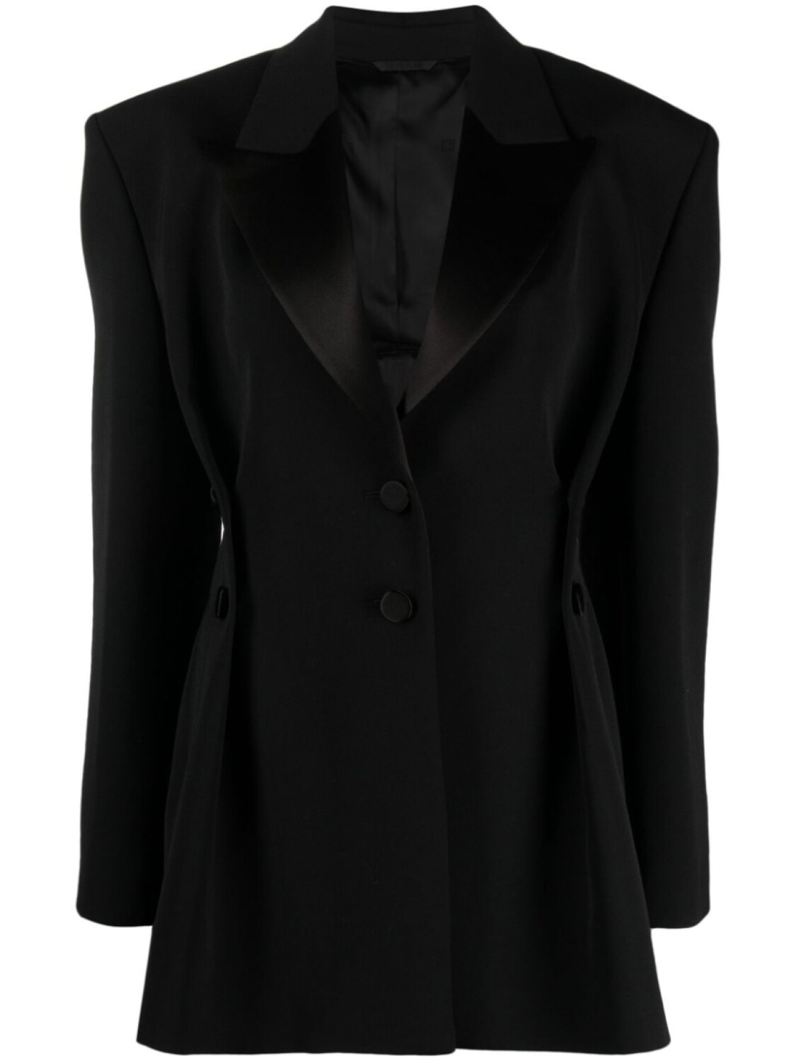 

Givenchy однобортный блейзер из шерсти, черный