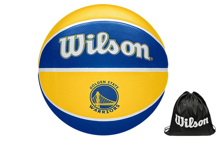 

Wilson Баскетбольный мяч резиновый серии NBA желтый синий разноцветный размер 7 тренировочный унисекс