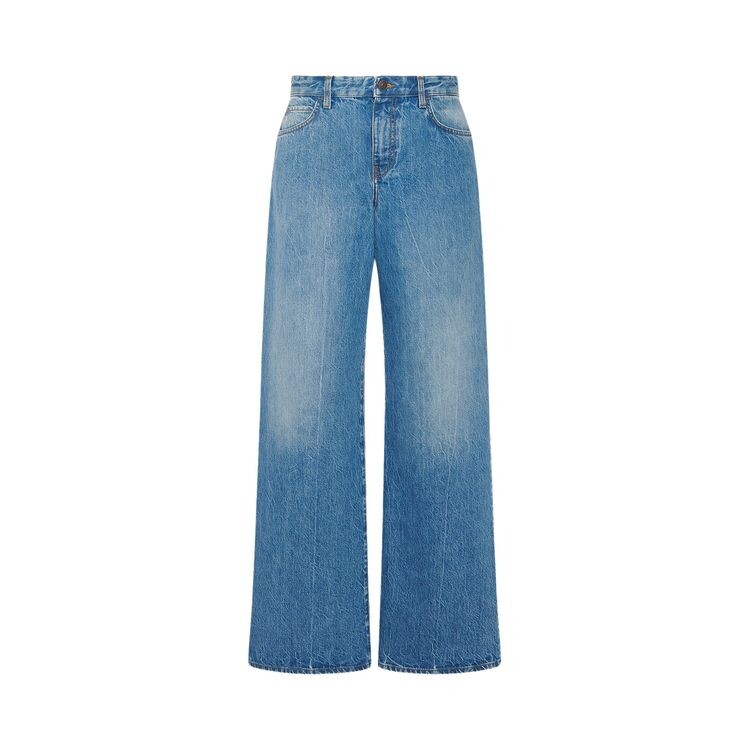 

Джинсы The Row Slim Waist Eglitta Jean Blue, синий