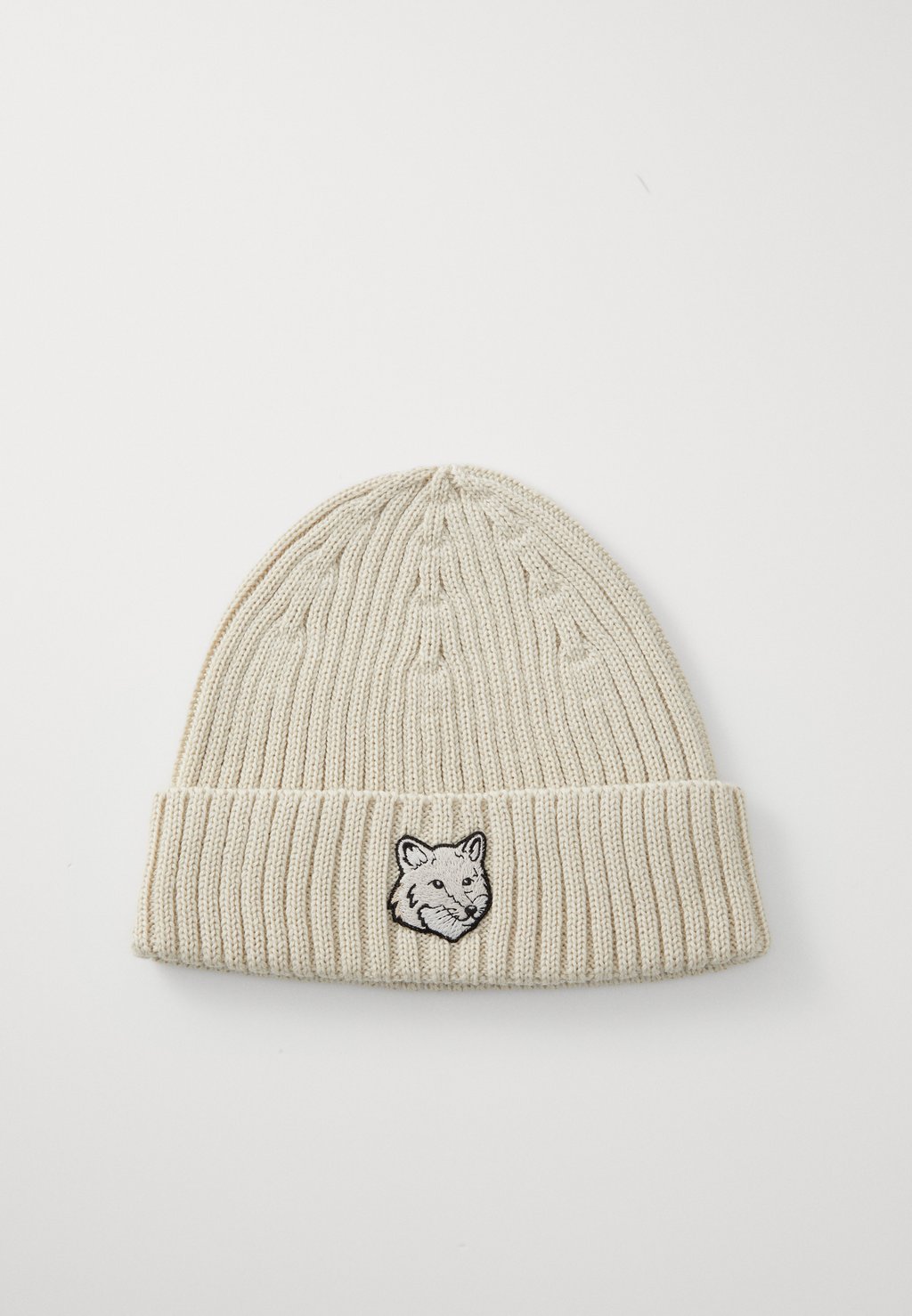 

Шапка BOLD FOX HEAD BEANIE UNISEX Maison Kitsuné, белый