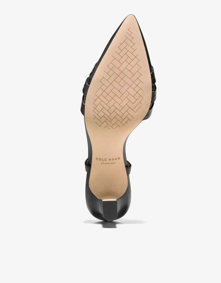 Женские туфли-лодочки без задника из натуральной кожи Cole Haan, черный — фото 3