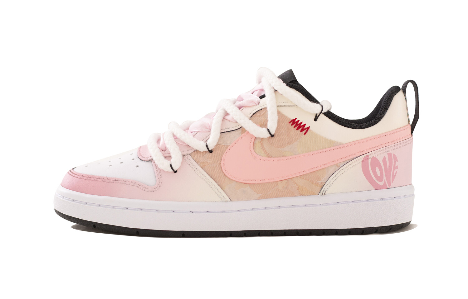 

Кроссовки для скейтборда Court Borough женские, низкие, бежевый/розовый Nike
