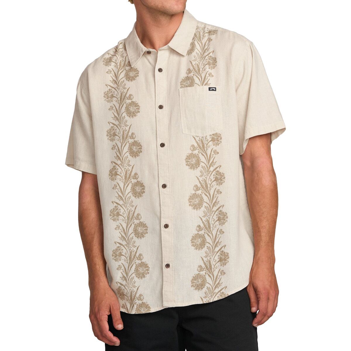

Короткий рукав рубашка Cordoba Billabong, цвет stone