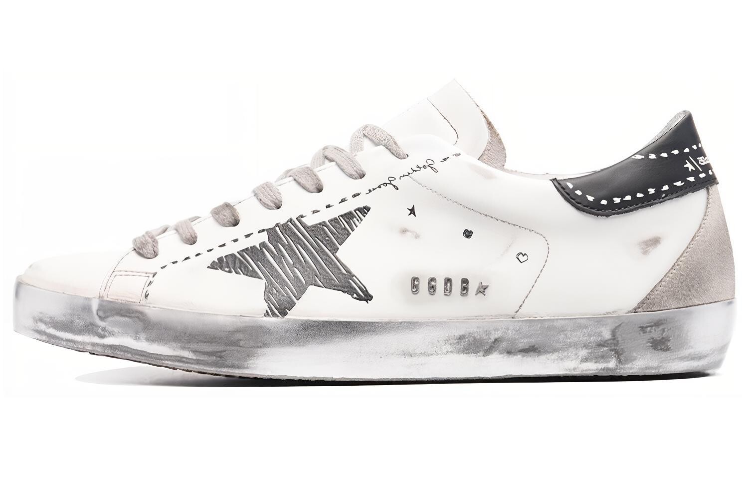 

Кроссовки мужские Golden Goose Super-Star, белый / черный