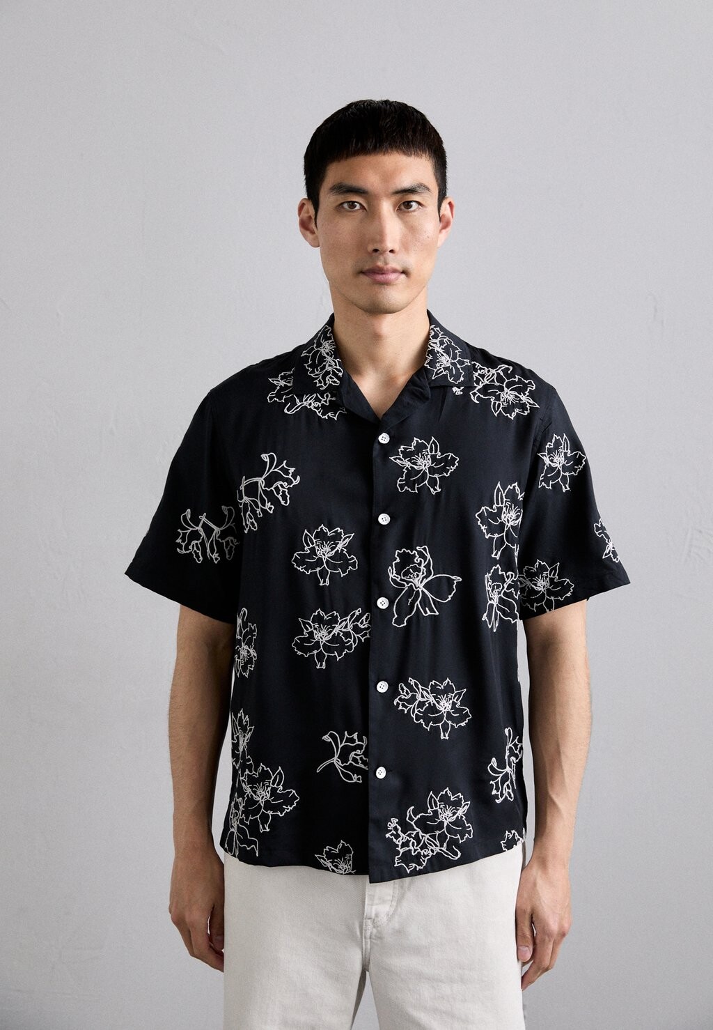 

Рубашка Avery Resort Embroidered rag & bone, черная