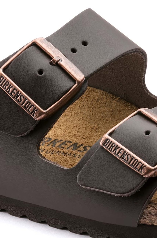 Кожаные сандалии Arizona Birkenstock, коричневый — фото 3