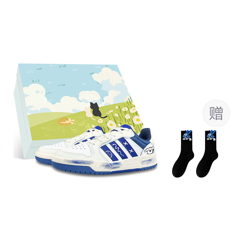 

Кроссовки adidas neo Entrap Skateboarding Shoes Unisex Low-top White/blue, белый/синий