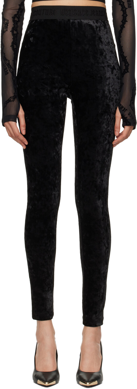 

Бархатные леггинсы Versace Jeans Couture