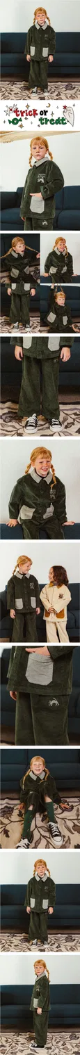 Детские широкие вельветовые брюки с мордочкой кошки от Belita&Boys — фото 2