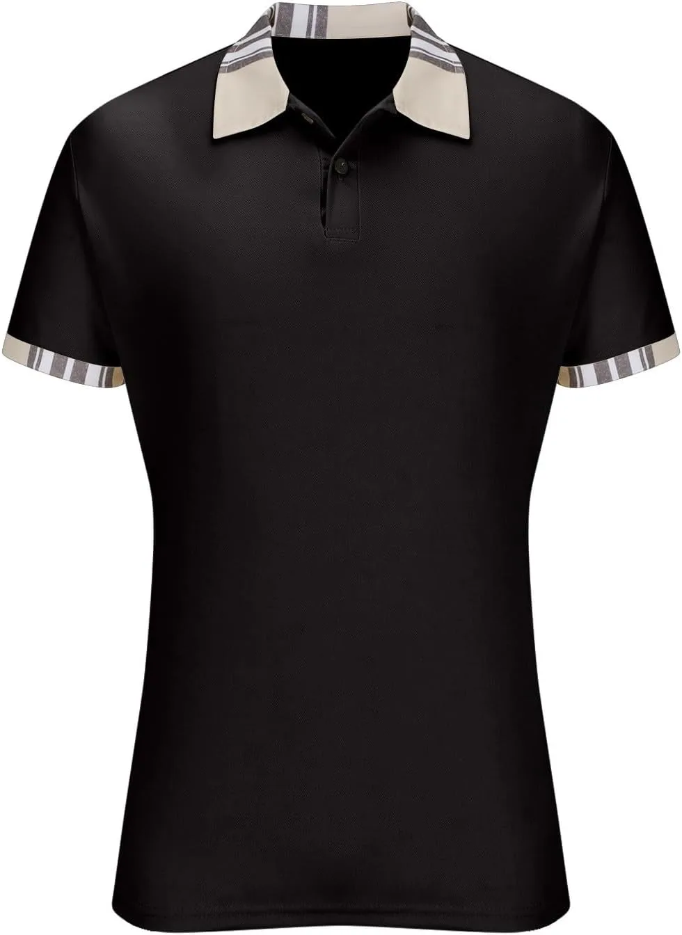 Мужская летняя рубашка с коротким рукавом, Slim Fit, в полоску, с карманом — фото 4