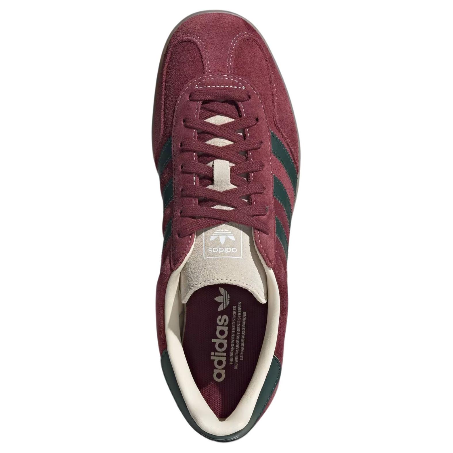 Adidas Gazelle Indoor Shadow Red Shadow Green Adidas Originals, Dark Shadow Red/Dark Shadow Green/Miracle White — фото 4