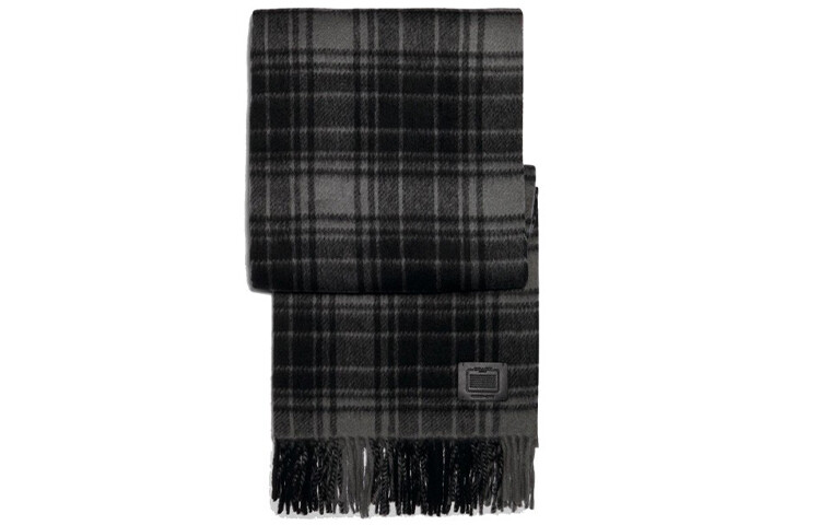 

Мужской вязаный шарф COACH, Black