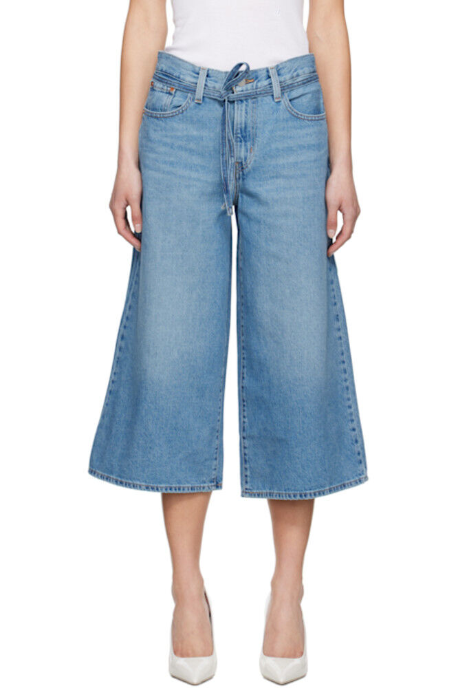 

Синие джинсы-кюлоты XL Levi's