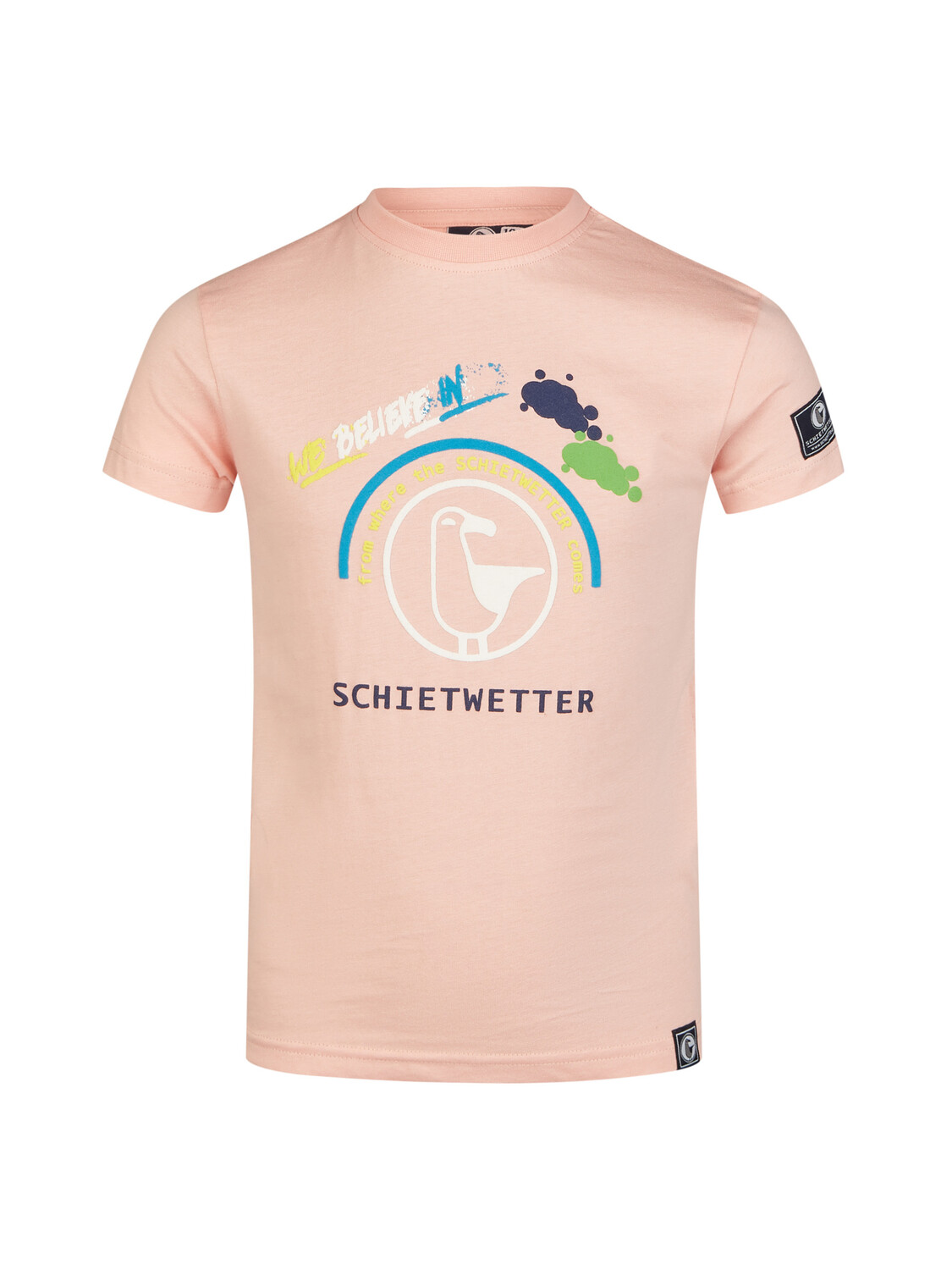

Футболка SCHIETWETTER Kinder Charlie, aus 100% Baumwolle, Logo Print,, розовый