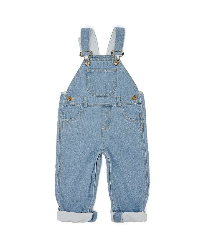 

Комбинезон Dotty Dungarees унисекс, классический светлый джинсовый комбинезон – для малышей, маленьких детей, больших детей, синий