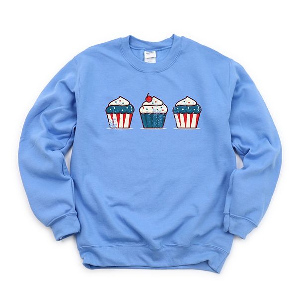 

Patriotic cupcakes - женский свитшот с принтом Simply Sage Market, Carolina