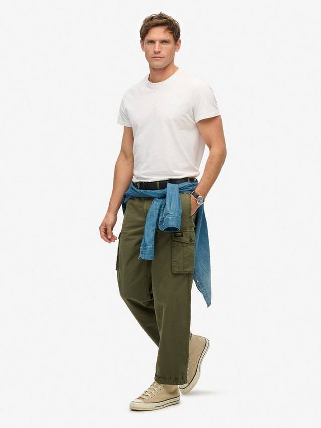 Парашютные легкие карго брюки Superdry, Chive Green — фото 3