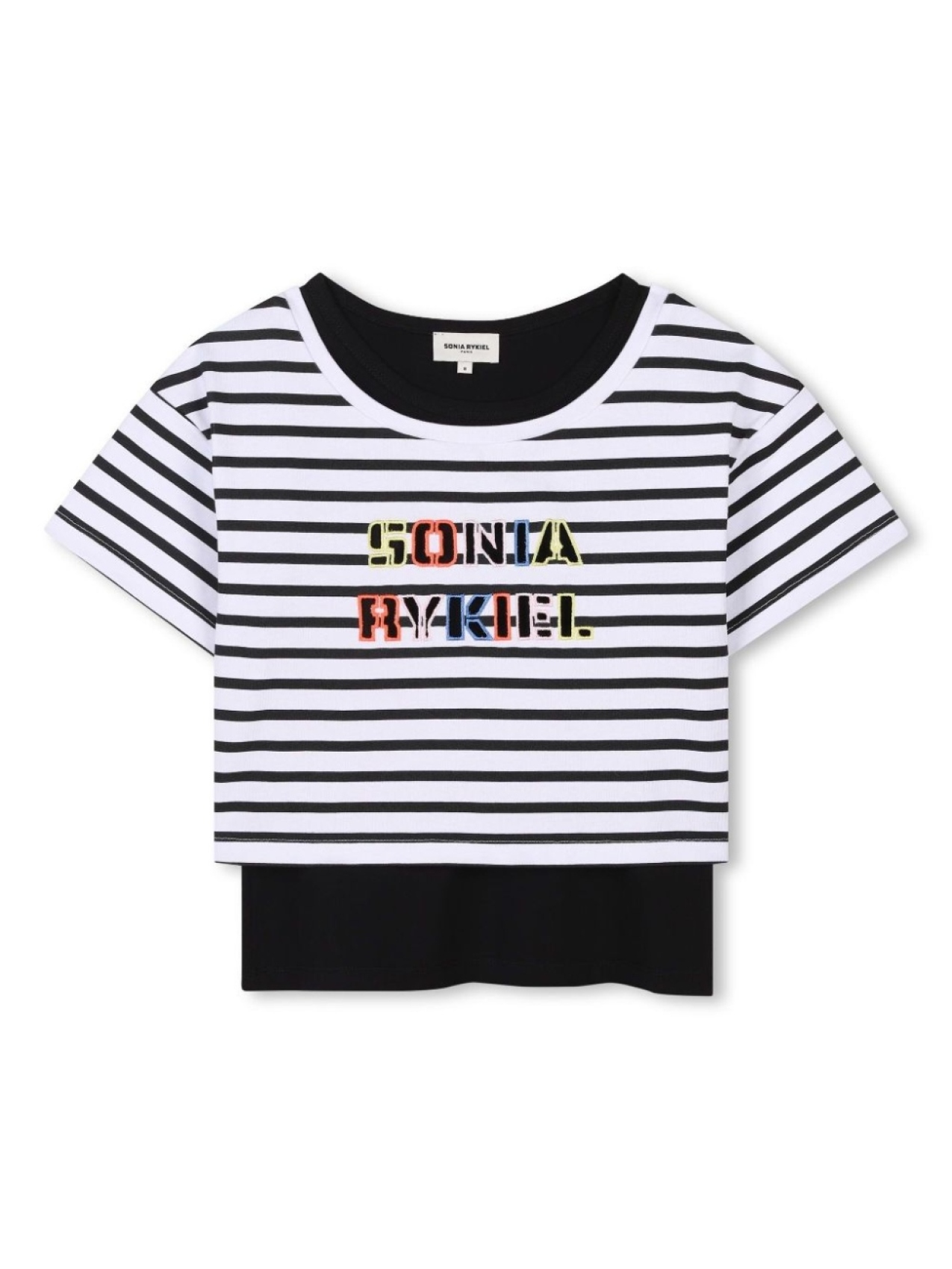 

SONIA RYKIEL ENFANT многослойный топ, черный