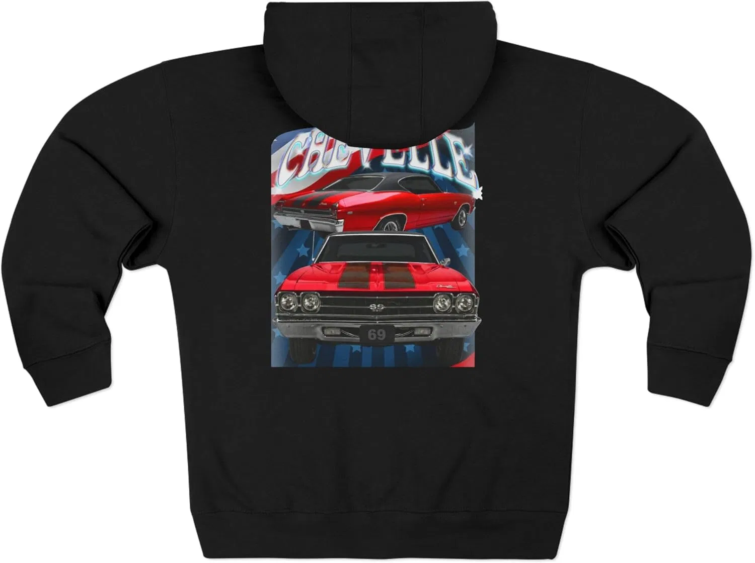 Красная толстовка Chevelle Heavy Full Zip Hoodie Sweatshirt 1969 года, с черными полосами, подарок