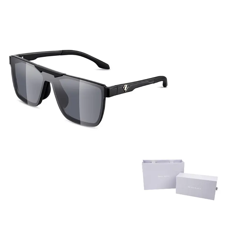 

HELEN KELLER Авиаторские солнцезащитные очки унисекс, H2267N01 Semi-Matte Black+Black Gold REVO