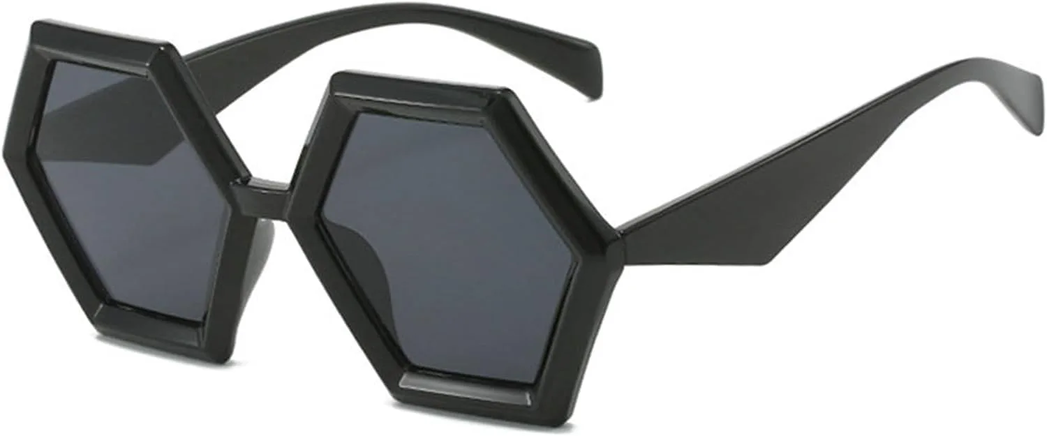 

Солнцезащитные очки Willochra 2023 Polygon Square для женщин, градиентные, с защитой от УФ-излучения UV400, модные, двухцветные, трендовые, 2pcs-black &Leopard