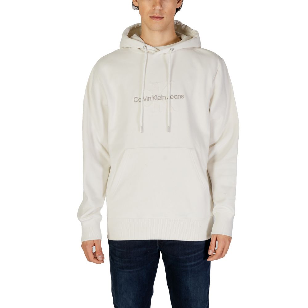 

Кремовый хлопковый свитер Calvin Klein Jeans