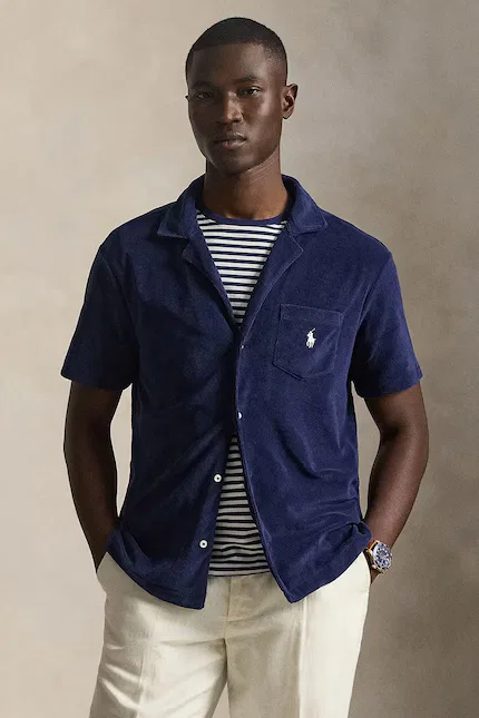 Рубашка мужская из флиса Polo Ralph Lauren, синий