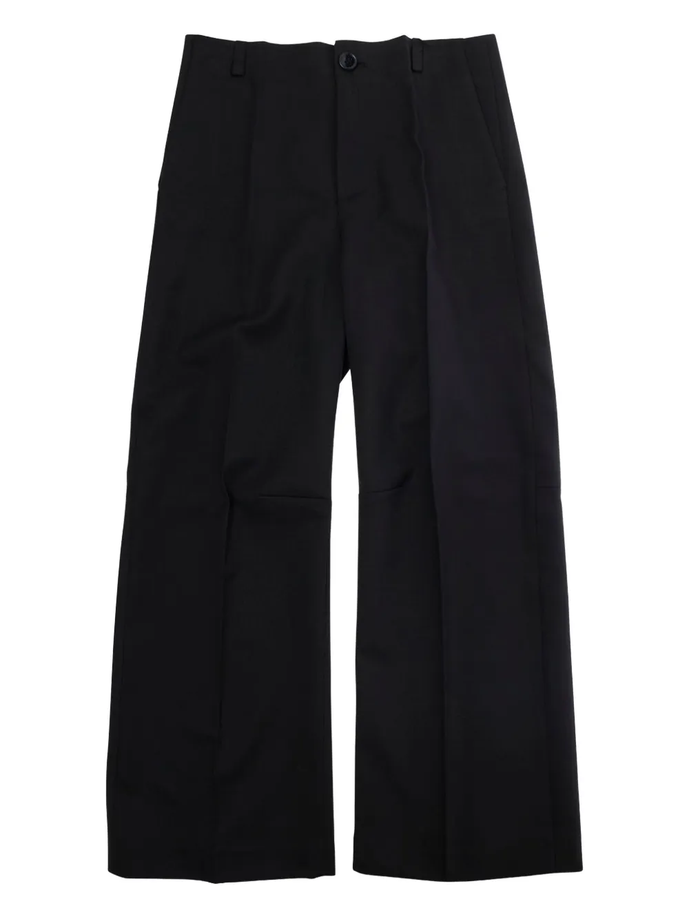 

Брюки со складками и бахромой MM6 Maison Margiela Kids, черный