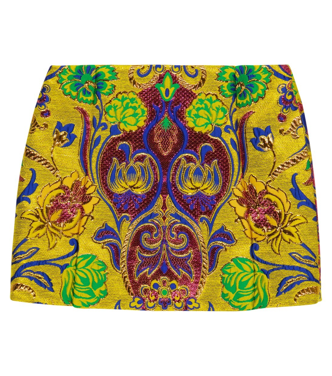 

Юбка из парчи с цветочным принтом Dolce&Gabbana, разноцветный