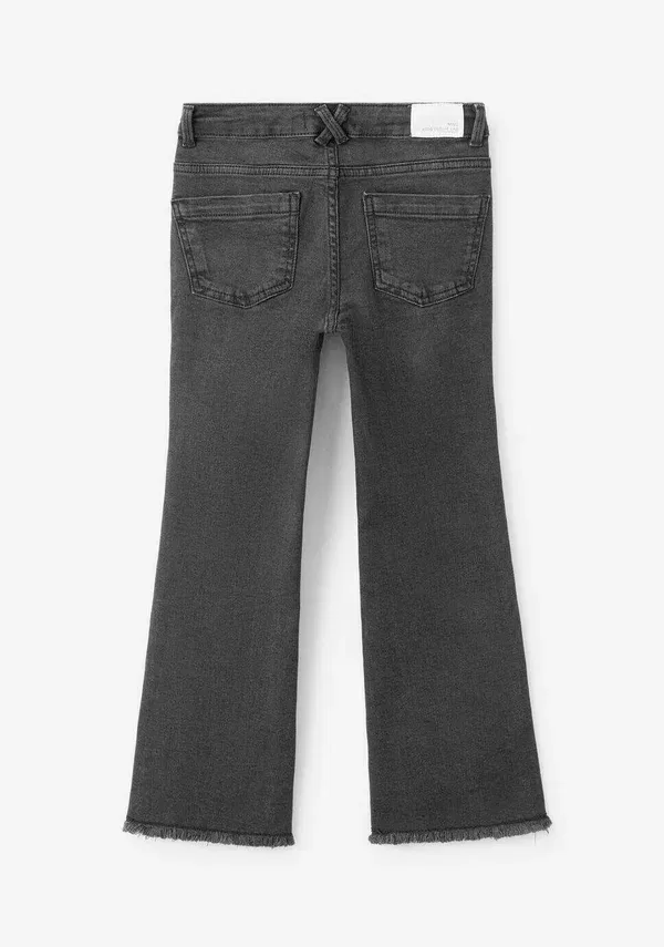 Джинсы клеш для детей и подростков Mango Kids, black denim, черный деним — фото 2