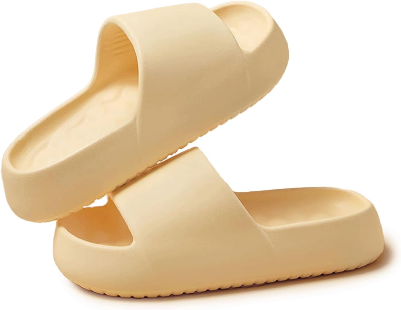 

Женские и мужские шлепанцы с толстой подошвой LOTUSTAR Cloud, с подушкой, противоскользящие, для душа и ванной, с платформой, пеномассовые, для дома и улицы, желтый